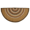 thumbnail image 4 of VHC Brands Kettle Grove Primitive Jute Tan Accent Rug Half Circle Stencil Stars w/Floor Pad 16.5"x33", 4 of 11