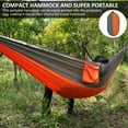 thumbnail image 2 of Hamac de Camping Double & Hamacs Portables Simples Hamacs Parachute en Nylon Léger pour la Randonnée de Voyage Plage Cour Patio Randonnée, 2 of 3
