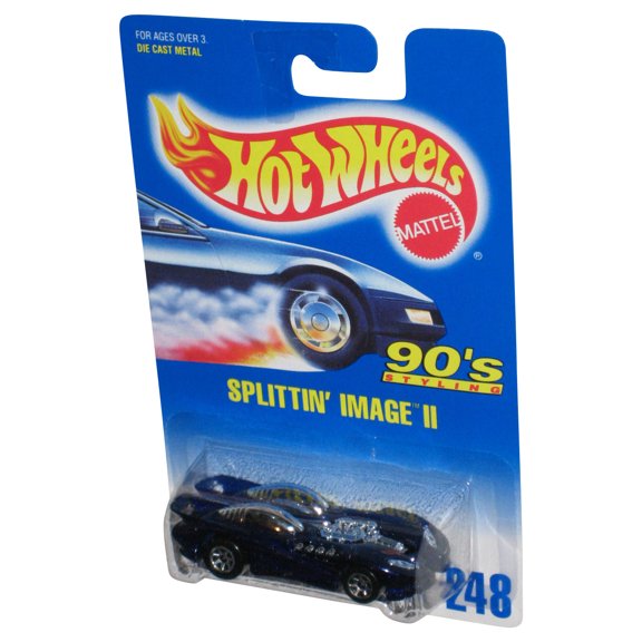 Hot Wheels 90's Styling (1992) Blue Splittin' Image II Toy Car #248