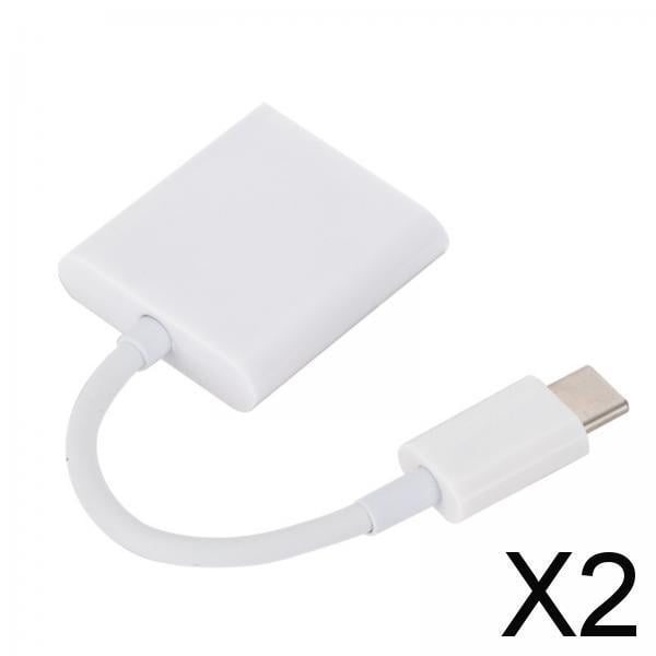 Lector de Tarjetas Hugo Portátil Cable de Datos OTG para Teléfonos con Tableta Notebook 2 Piezas