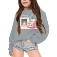 thumbnail image 2 of Mercatoo Girls' Middle and Small Children's Fall and WinterChristmas Christmas Cat Christmas Toddler Fashion Hoodies Sweatshirt, 2 of 4