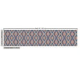 thumbnail image 2 of Ambesonne Ethnic Fabric by the Yard Upholstery, Vivid Ornament with Zig Zags, 5 Yards, Blue Orange, 2 of 4