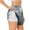 White, variant on Fantasy Swan Yacht Design Printed 2 in 1 Women's Workout Shorts for Athletic Gym Running Shorts with Phone Pockets-XX-Large