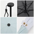 thumbnail image 2 of Unique Bargains 1 Pc Folding Umbrella Lightweight Two-color Travel Umbrella Light Green White, 2 of 4