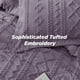 thumbnail image 4 of Juego de edredón Bedsure, estilo bohemio, tamaño queen, color morado grisáceo, 4 of 9