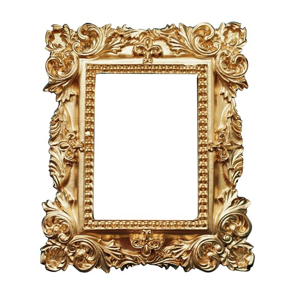 WINDLAND Golden Retro Photo Frame Nail Art Jewelry Decoration Display Frames for Home Decor Photography Background Shooting Photo Props