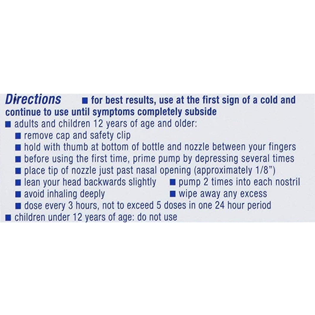 Zicam Cold Remedy No Drip Nasal Spray 0.50 oz (Pack of 2)