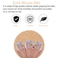 thumbnail image 3 of SHISUYAN DoubleSided Mouse Pad for Computer Use with Comfortable Synthetic Material Light Brown 7.9 Inches Diameter, 3 of 9