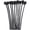 Black 6in, variant on Vbsqjc 10 Strands Black Human Hair Dreadlock Extensions 12inches 1Set
