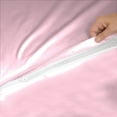 thumbnail image 6 of DNG Creations 5 Piece Zipper Sheet Set - Include (1 Elastic Fitted Sheet , 1 Base Sheet has Zipper, 1 Flat Sheet And 2 Pillowcase) 18 Inch Deep Pocket ( Solid Light-Pink - King ), 6 of 7