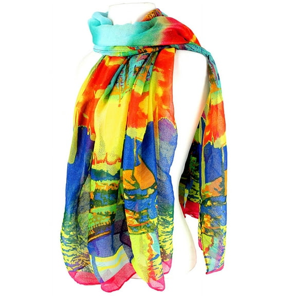 Scarf - Art Print - SF-FS1214BL-MT