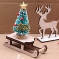 thumbnail image 6 of Christmas Village Houses Figurines Decoration Set Christmas Miniature Ornaments Mini Garden Accessories Kit with Santa Claus Snowmen Reindeer Bench Street Lamps Christmas Tree, 6 of 6