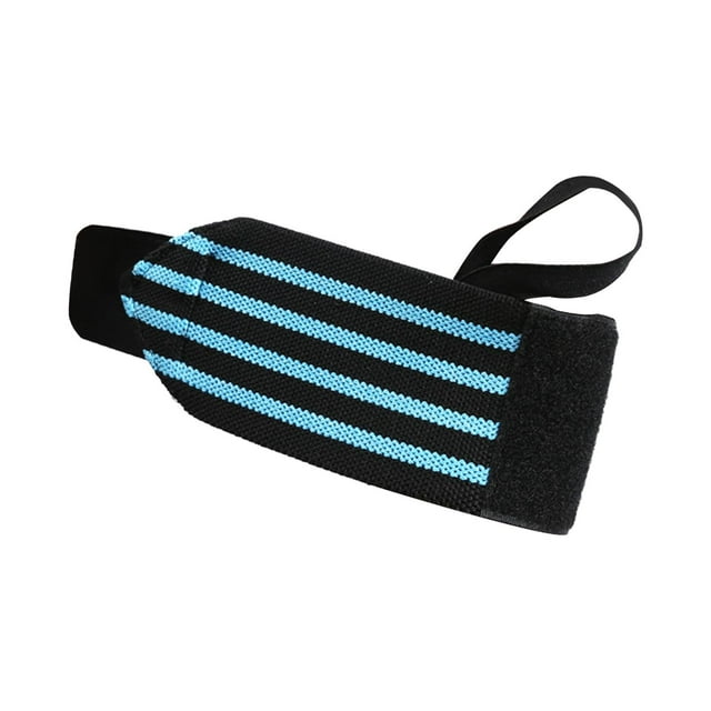 Vendajes de muñeca para levantamiento de pesas, correas de gimnasio, vendaje de muñeca, soporte de muñeca para protección azul