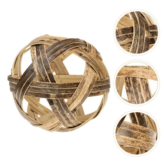 CATIEBYE Woven Ornament Set for Home and Desk Decor, Stylish Natural Handmade