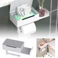 thumbnail image 1 of Stainless Steel Wall Mounted Storage Rack For Bathroom And Toilet Stylish Design For Holding Toilet Paper And Other Items Space Saving Organizer Solution, 1 of 7