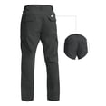 thumbnail image 4 of Men Outdoor Cargo Trousers New Autumn Tactical Men Pants Straight Loose Button Pockets Cargo Pants Neutral Outdoor Pants Male Loose Straight Trousers Large Size, 4 of 5