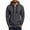 W-Dark Gray560, variant on Wuxian Men's Hoodie With Zip Pocket Fall Winter Casual Quarter Zip Pullover Tops Long Sleeve Hooded Sweatshirts