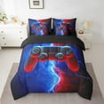 thumbnail image 2 of Erosebridal Teens Gamepad Bed in a Bag Full size, Lightning Bed Set, Modern Game Theme Decor , Reversible 7pcs, 2 of 5