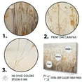 thumbnail image 3 of Designart "Fantasia Of Beige Wildflowers" Wildflowers Floater Framed Wall Art Living Room, 3 of 5