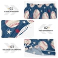 thumbnail image 3 of Women's Silk Pajama Shorts Baseball Pajama Shorts Women's Casual Pajama Shorts with Pockets, 3 of 6