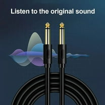 6.5mm Jack Audio Cable PVC 6.35 Jack Male to Male Aux Cable for Guitar Mixer Amplifier Bass 6.35mm,0.5 Meter