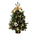 thumbnail image 2 of Mini Christmas Tree with LED Lights Hanging Ornaments DIY Desktop Xmas Tree Decorations Battery Operated Artificial Christmas Tree, 2 of 8