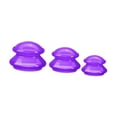 thumbnail image 2 of Juego de ventosas de silicona Yinane 3 uds para relajación corporal brazos traseros Violeta, 2 of 8