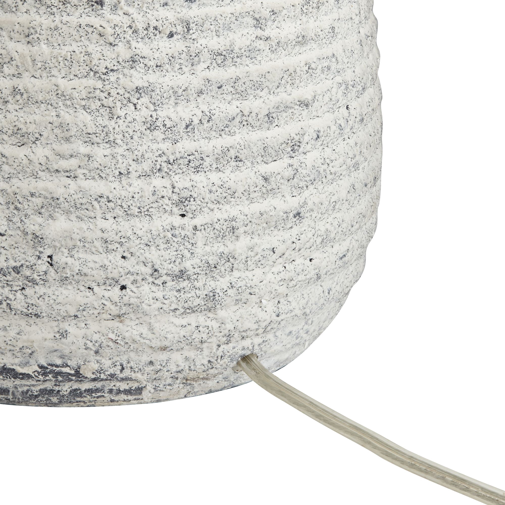 360 Lighting 23" High Small Mid Century Modern Accent Table Lamp Handcrafted Sandstone Finish Ceramic Living Room Colors May Vary