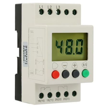 

Tebru Voltage Monitoring Relay Phase Sequence Protector Under-Voltage Adjustable Cranes For Pumps Elevators Machine Tools