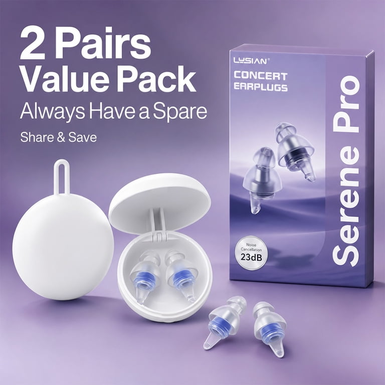 High Fidelity Concert Earplugs With Carrying Case photo 5
