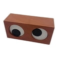 thumbnail image 2 of Reloj con ojos giratorios, de tiempo, mesita de noche para dormitorio, dormitorio, hogar, reloj de escritorio con ojos grandes para guarder Marrón claro, 2 of 8