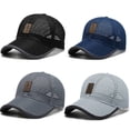 thumbnail image 2 of Gorra de béisbol de malla transpirable para hombre y mujer, gorro deportivo de Panamá con protección UV, para montar al aire libre, pesca, tenis y Golf, 2 of 4