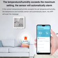thumbnail image 4 of WiFi Hygrometer Thermometer Wireless Temperature Humidity Monitor with App Alerts Indoor Outdoor Temperature Humidity Sensor Compatible with Alexa Google Assistant for Greenhouse Cellar, 4 of 9