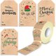 thumbnail image 1 of Etiquetas Adhesivas de Navidad, Etiquetas Adhesivas de Regalo de Papel Kraft Adhesivas de Navidad, Regalos de Navidad, 1 of 5