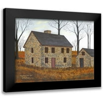 Jacobs, Billy 14x12 Black Modern Framed Museum Art Print Titled - Pennsylvania Stone House