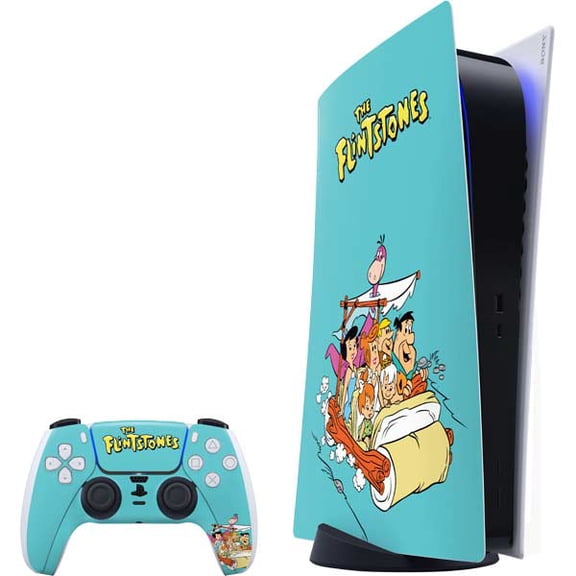 Skinit Cartoons The Flintstones and Rubbles PS5 Bundle Skin