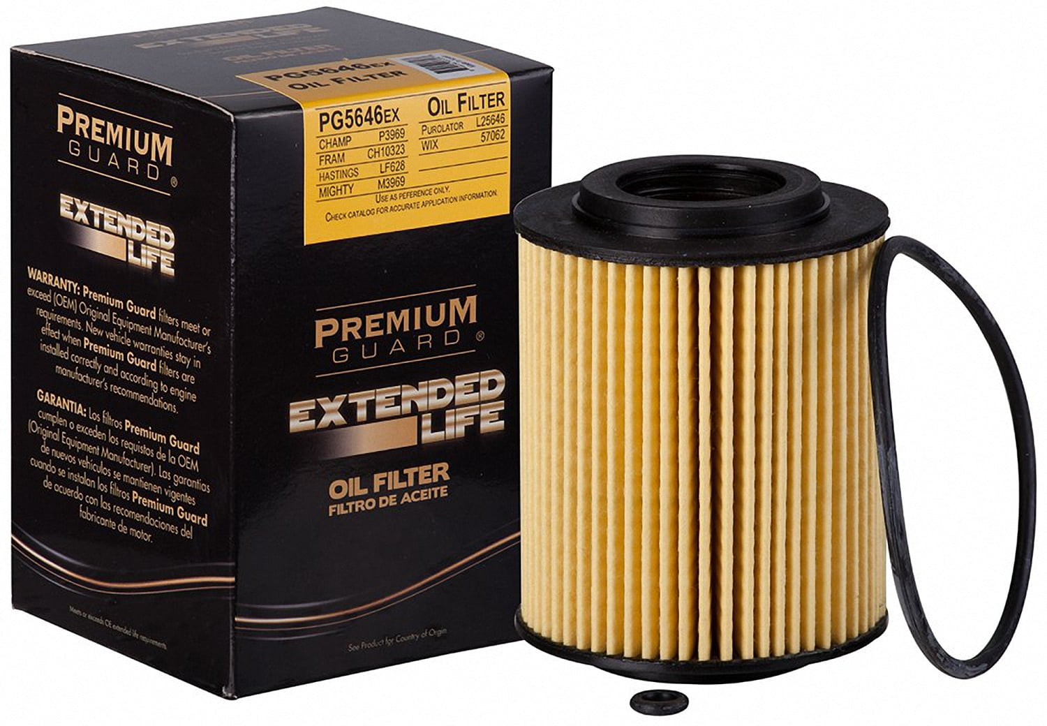Premium Guard Oil Filter, Extended Life Premium Guard 5646EX Fits 2010