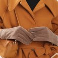 thumbnail image 4 of Guantes de pantalla de punto alargados con muñeca cálida de terciopelo para mujer de invierno con bolsillos con cremallera Fridja  nalpqowj3546, 4 of 4
