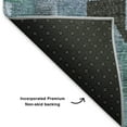 thumbnail image 5 of Addison Rugs Mayfield Premium Machine Washable Transitional Aztec Teal Rectangle Rug, 10' x 14', 5 of 7
