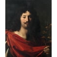 thumbnail image 2 of Nicolas Regnier 15x18 Gold Ornate Wood Frame and Double Matted Museum Art Print Titled - Portrait of a Nobleman as Aeneas, Holding a Branch of Golden Laurel, 2 of 4