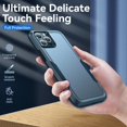 thumbnail image 7 of iPhone 13 Pro Max Rugged Case, Dteck Full Body Protection Heavy Shockproof Case Glass Screen Protector Camera Lens Full Cover for Apple iPhone 13 Pro Max, Blue, 7 of 7