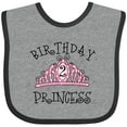 thumbnail image 3 of Inktastic Tiara 2nd Birthday Princess Girls Baby Bib, 3 of 4