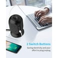 thumbnail image 6 of Surge Protector, 8 Outlets Power Strip Tower with 4 USB Ports and 10ft Extension Cord, Black, 6 of 6