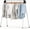 55.3 inch, variant on Clothes Drying Rack Foldable, Stainless Steel Laundry Drying Rack Collapsible, Clothes Hanger for Sweater Baby Clothes Towel for Indoor & Outdoor, Portable Clothes Airer for Travel