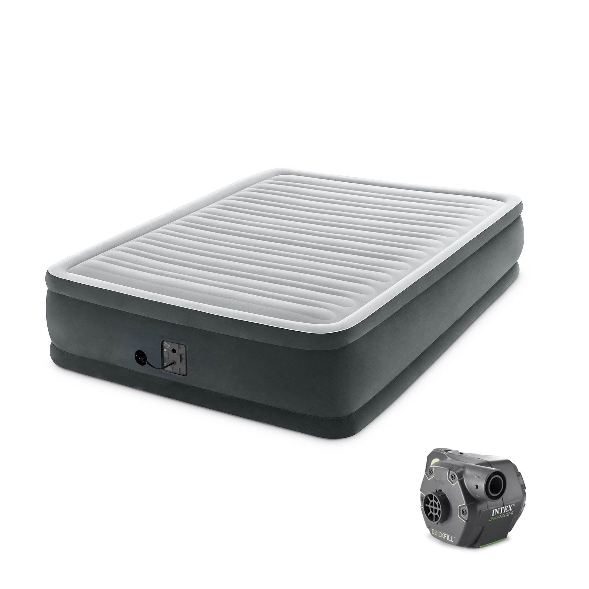 Intex Dura Beam 18" Air Mattress, with Builtin Pump, Queen