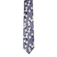 thumbnail image 2 of ROMARIO MANZINI Black, White Floral on Lavender PRINTED DESIGN TIE, 2 of 3