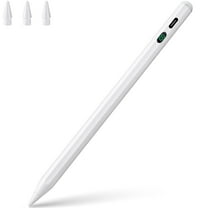 Stylus Pen for iPad, Palm Rejection & Tilt, Power Display, Compatible with 2018–2022 iPad Pro 11/12.9, iPad 10/9/8/7/6, iPad Air 3/4/5, iPad Mini 5/6 – White