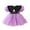 #10 Purple, variant on Kogui Long Sleeve Cartoon Letter Print Sundress Stylish Comfortable Halloween Outfit For Girls (Purple, 18-24 Months)