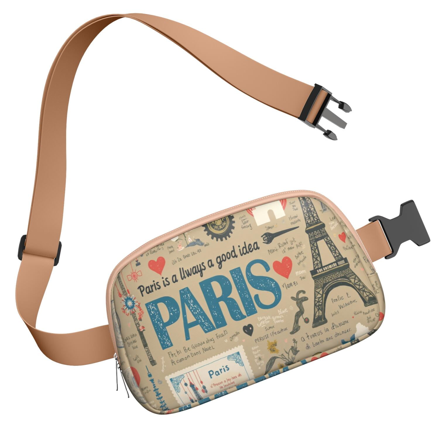Crossbody Fanny Pack for Sports Enthusiasts Commuters HandsFree Running Belt for Jogging with Adjustable Strap for Outdoors Workout Traveling Tower Sporty Waist Pack