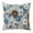 Teal, Brown, Cream, variant on Throw Pillow Covers, Farmhouse Floral 24x24 Pillow Covers for Couch/Sofa/Bed, White Blue Brown Flowers Pastoral Pants Decorative Square Linen Cushion Pillowcase for Home Decor